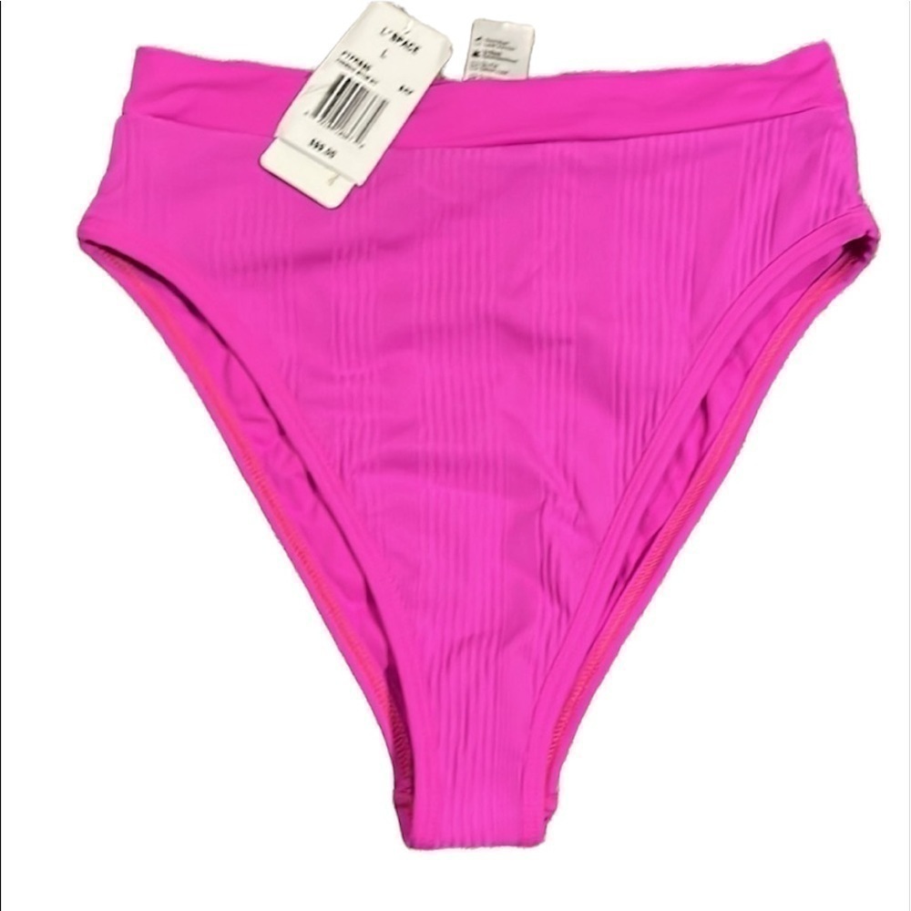 NWT L*SPACE Pointelle Rib Frenchi Bikini Bottom